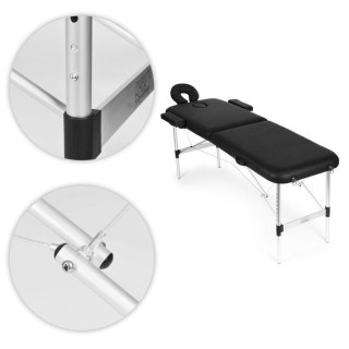 2-segmentna aluminijasta masažna in rehabilitacijska miza