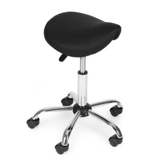Kozmetični črni sedalni stol