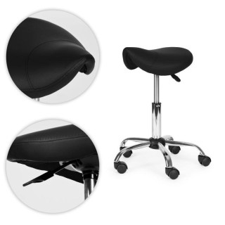 Kozmetični črni sedalni stol