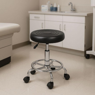 Nastavljiv vrtljiv stol v črni barvi