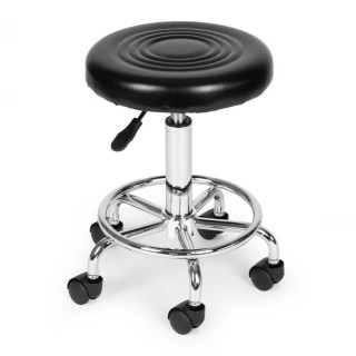 Nastavljiv vrtljiv stol v črni barvi