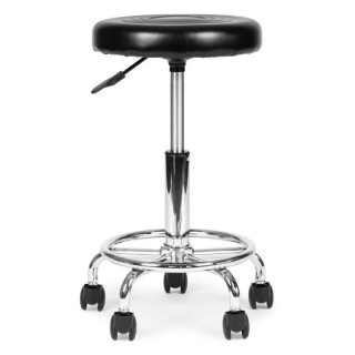 Nastavljiv vrtljiv stol v črni barvi