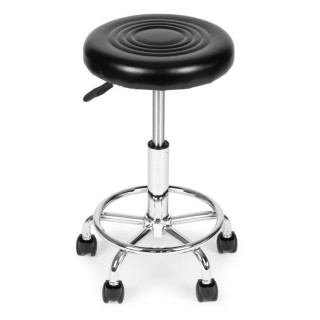 Nastavljiv vrtljiv stol v črni barvi