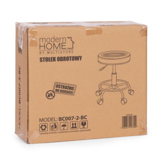 Nastavljiv vrtljiv stol v črni barvi