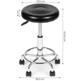 Nastavljiv vrtljiv stol v črni barvi