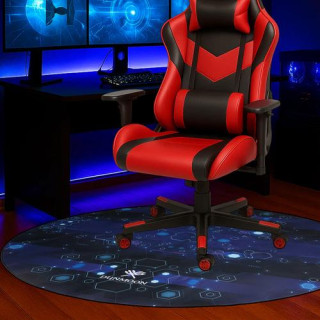 Okrogla igralna podloga Dunmoon pod stolom