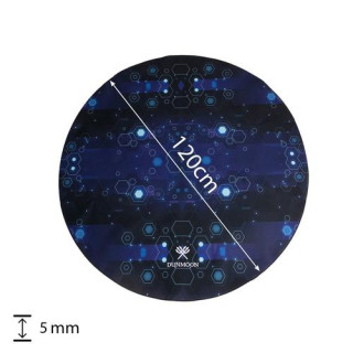 Okrogla igralna podloga Dunmoon pod stolom