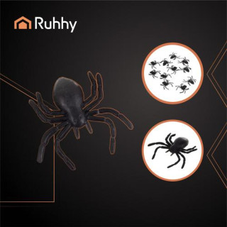 Plastični pajki - dekoracija - 10 kosov