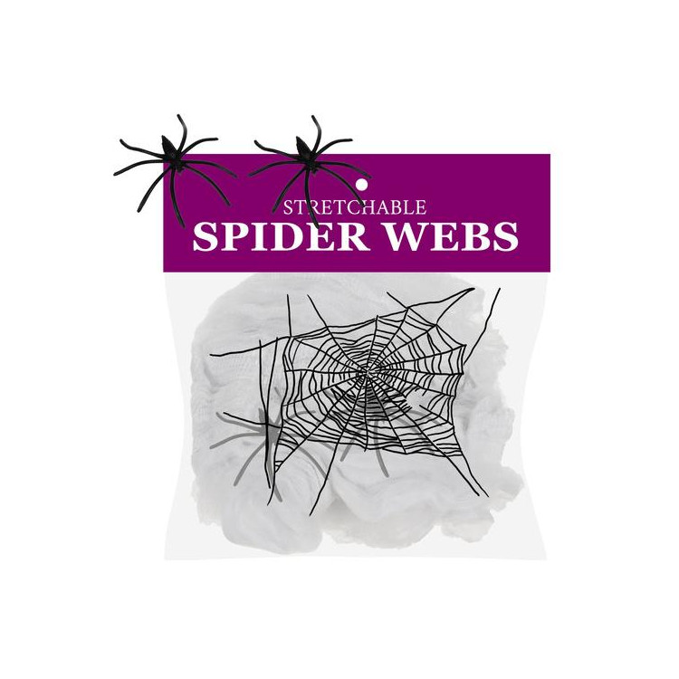 Umetna pajkova mreža + 2 pajka