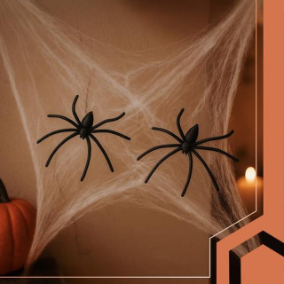 Umetna pajkova mreža + 2 pajka