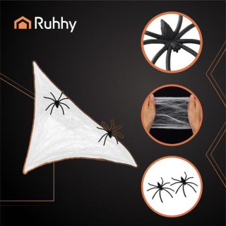 Umetna pajkova mreža + 2 pajka