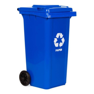 Modri koš za odpadke - 120 l