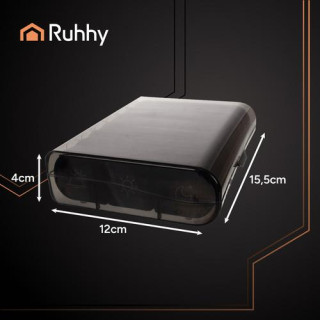 Črn organizator za zdravila - 7 dni