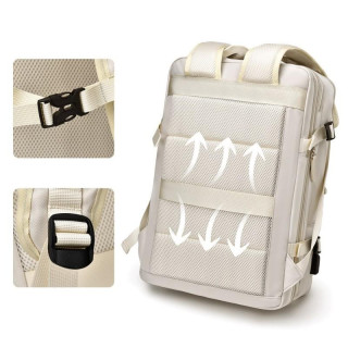 Vodoodporen potovalni nahrbtnik v sivi barvi