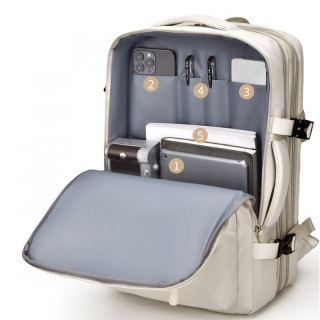 Vodoodporen črn potovalni nahrbtnik