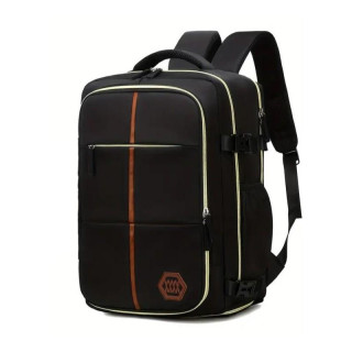 Črn vodoodporen potovalni nahrbtnik