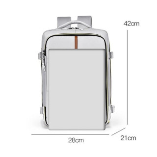 Črn vodoodporen potovalni nahrbtnik