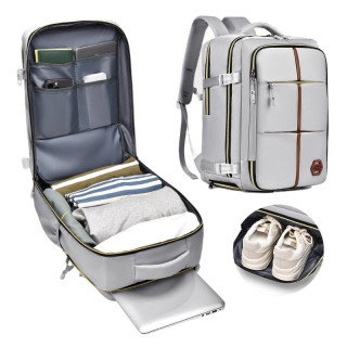 Siv vodoodporen potovalni nahrbtnik