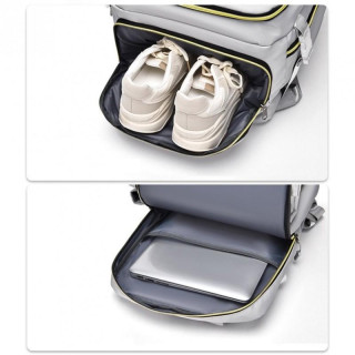 Siv vodoodporen potovalni nahrbtnik