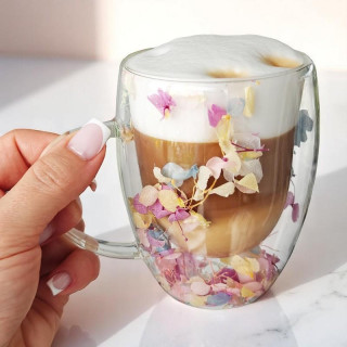 Termo skodelica z barvitimi rožami v notranjosti - 300 ml