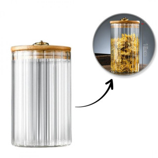 Kozarec z utori in bambusovim pokrovom - 850 ml