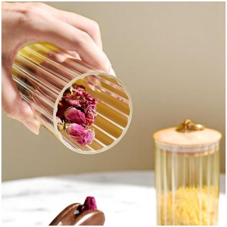 Kozarec z utori in bambusovim pokrovom - 850 ml