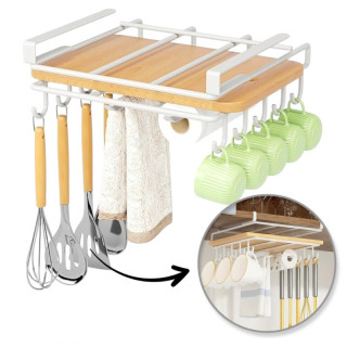 Držalo za kuhinjsko belo visečo omarico