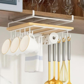 Držalo za kuhinjsko belo visečo omarico