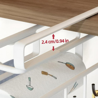 Držalo za kuhinjsko belo visečo omarico