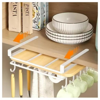 Držalo za kuhinjsko belo visečo omarico