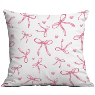 Prevleka za vzglavnik z roza pentljami