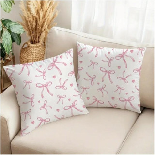Prevleka za vzglavnik z roza pentljami