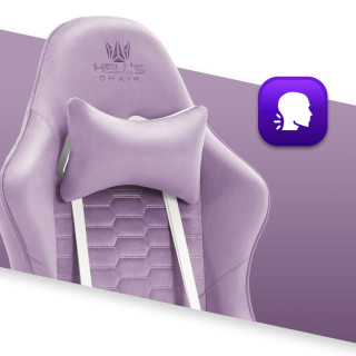 Igralni stol iz blaga vijoličnega HELLS CHAIR HC-1000