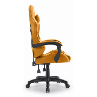 Igralni stol iz gorčične tkanine HELLS CHAIR HC-1000