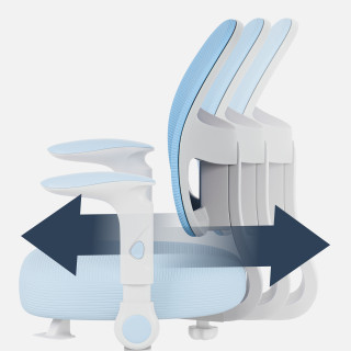 Otroški modri vrtljivi stol Mark Adler Junior 5.0 Blue