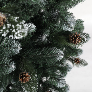 Zasneženo debelo božično drevo - 220 cm