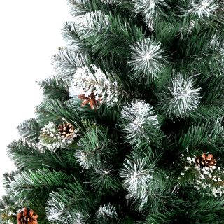 Zasneženo debelo božično drevo - 220 cm