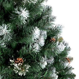 Zasneženo debelo božično drevo - 220 cm