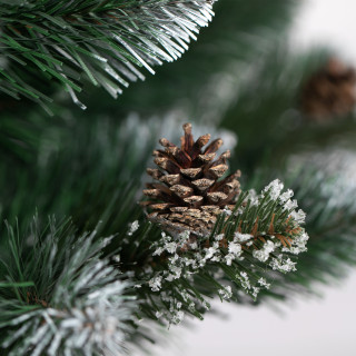 Zasneženo debelo božično drevo - 220 cm