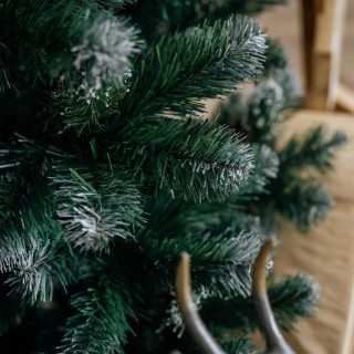 Zasneženo debelo božično drevo - 220 cm