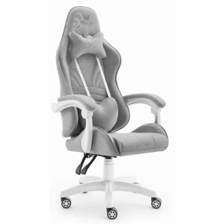 Gaming stol iz blaga HELL'S CHAIR v sivi barvi