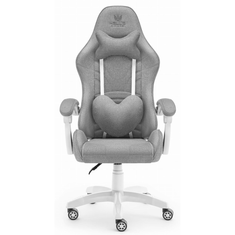 Gaming stol iz blaga HELL'S CHAIR v sivi barvi