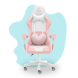 Otroški igralni stol HELL'S CHAIR, roza-bel