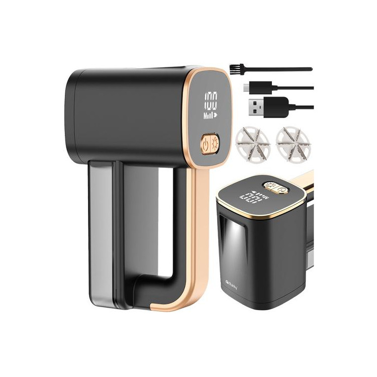 Črni brezžični odstranjevalec vlaken