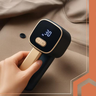 Črni brezžični odstranjevalec vlaken