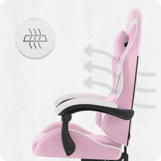 Rožnato-bel igralni stol iz blaga Cabro C500