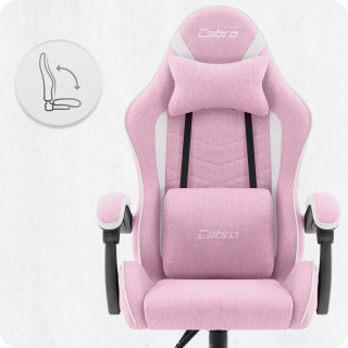 Rožnato-bel igralni stol iz blaga Cabro C500