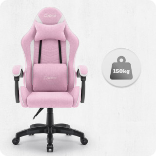 Rožnato-bel igralni stol iz blaga Cabro C500