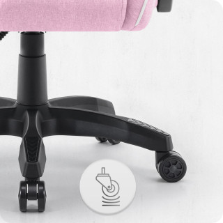 Rožnato-bel igralni stol iz blaga Cabro C500