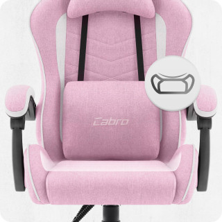 Rožnato-bel igralni stol iz blaga Cabro C500